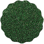 5100 Pcs Size 8/0 Glass Seed Beads, 3 mm Emerald Green Small Mini Spacer Loose Pony Beads for Jewelry Making and DIY Crafts - color: Emerald Green, size: Medium