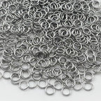 700pcs 7mm Stainless Steel Jump Rings Connector O Rings Accessories for Bracelet Necklace Earrings Lanyard Keychain DIY Craft Jewelry Making Supplies - size: 7mm