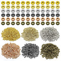 1200pcs Flat Round Rondelle Spacer Beads for DIY Crafts,6 Colors Disc Spacer Loose Beads Spacers Beads for DIY Jewelry Making,Bracelet Necklace Earring Bracelet Crafts Supplies - color: 1200pcs;Gold,K gold,White k,Gun black,Red bronze,Antique cyan