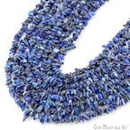 GM GemMartUSA Lapis Natural Raw Chip Beads Strands | Semi-Precious | AAA+ Quality 1 Strand 34” | DIY Bracelet Jewelry Making, Healing Crystal Craft| 4-6mm - Blue-Color Gemstones (CHLP-70001) - color: Lapis (CHLP-70001)