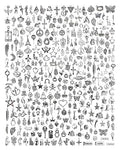 JIALEEY 300 PCS Wholesale Bulk Lots Jewelry Making Charms Mixed Smooth Tibetan Silver Alloy Charms Pendants DIY for Jewelry Making and Crafting, Style B