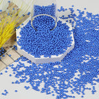 Bala&Fillic 2mm Round Size Seed Beads 10000pcs/110 Grams in Box 12/0 Blue Small Glass Seed Beads for Making Jewelry Earring Bracelets Necklace (Blue) - color: Blue