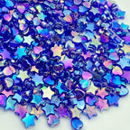 450 Pcs Acrylic Crystal Beads - AB, Star, Heart Shapes for Jewelry Making - DIY Bracelet, Necklace, Earrings (Sapphire Blue) - color: Sapphire Blue