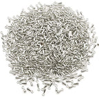 2000 Pieces Extender Chain Extended Extension Chains Tails Clasp Terminators Ends Beads Connector for Crafting (1000pcs Gold and 1000pcs Silver)