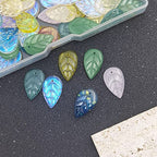 INSPIRELLE 100pcs Leaf Crystal Glass Spacer Beads for Jewelry Bracelet Necklace Making, 11 * 18mm - color: Leaves