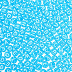 1000Pcs Transparent Letter Beads Acrylic Mixed Alphabet Beads Flat Round Disc Spacer Bead White Alphabet Pattern Loose Bead for Bracelet Jewelry Making DIY Craft 7x4mm Deep Sky Blue - color: Deep Sky Blue