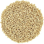 DECYOOL Small Gold Beads, 1200Pcs 4mm KC Gold Spacer Beads Seamless Smooth Round Bead for Bracelets Jewelry DIY Crafts Making - color: KC Gold, size: 4mm