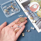 SUNNYCLUE 1 Box 30Pcs 3 Colors Clip on Earrings Findings Round Flat Back Earring Clips Stainless Steel Earring Converters Non-Pierced Earring Settings for Women Adults Jewelry Making DIY Crafts - color: 30pcs 3 Colors Stainless Steel Earring Converters
