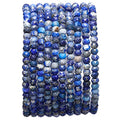 BEADIA Faceted Natural Lapis Lazuli Stone Rondelle 3x4mm Loose Semi Gemstone Beads for Jewelry Making 38cm - color: Lapis Lazuli Faceted Rondelle, size: 3x4mm