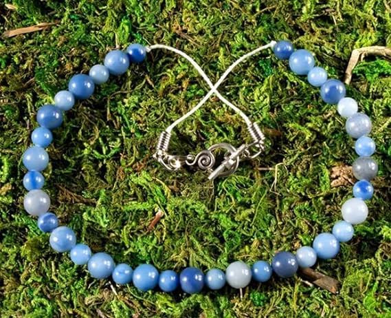 Zenkeeper About 180 Pcs Blue Aventurine Beads for Jewelry Making 4 MM Blue Aventurine Gemstones Loose Stone Beads - color: Blue Aventurine, size: 4MM, about 180pcs
