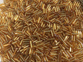Czech Bugle Beads 40 gr / 1.4 oz Glass Tube Size #3 7mm (Gold) - color: Gold