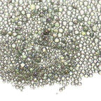 Iridescent Glass Tiny Bubble Beads, 0.4-3mm 20g No Hole Micro Mini Round Gray Water Droplets Beads - Applications: for Resin Filler, Nail Art, Dollhouse Bath Tub, 2-Pieces - color: Gray, size: φ0.4-3mm