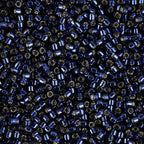 Miyuki Delica Seed Beads – Size 11/0 (1.6 mm), DB2191, Duracoat Navy Blue Silver Lined Dyed, 7.2 g, Approx. 1440 Beads, Made in Japan - color: DB2191 - Duracoat Navy Blue Silver Lined Dyed