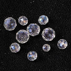 AIEX 900+ Pieces Crystal Beads Kit, Rondelle Faceted Glass Beads AB Crystal Beads Assorted Supplies for Jewelry Making Findings with Plastic Storage Box (2-10mm, Clear)