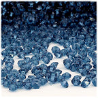The Crafts Outlet 1,000pc Faceted Plastic Transparent Beads Rondelle 6x4mm Multi Mix Beads
