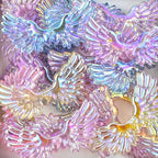 20Pcs Acrylic Wings Focal Beads for Pens Colorful Wings Fancy Space Beads for DIY Craft Beadable Pens Keychain Bracelet Necklace Earrings Jewelry Making - color: Wings