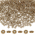 PH PandaHall 300pcs 6mm Flower Spacer Beads, Antique Bronze Alloy Daisy Spacers Snowflake Loose Beads Floral Metal Jewelry Spacers for DIY Bracelet Necklace Earring Jewelry Making Supplies - color: Antique Bronze
