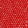 1200pcs 4×7mm Alphabet Beads Transparent Red Roude Acrylic White Letter Beads, for Bracelets and Jewelry Making - color: style 15, size: 4×7mm(Round)