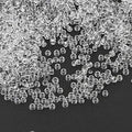 Perlin Glass Seed Beads 3mm 8/0 Round Mini Small Pony Beads 3300pcs for Making Earrings Bracelets Pendants Waist Jewelry DIY Handmade Transparent Color Kit (White) - color: White