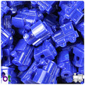 BeadTin Opaque 22mm Train Pony Beads (24pcs) (Royal Blue) - color: Royal Blue
