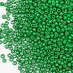 Bulk Seed Beads Green 200 Grams About 6500pcs, 3mm 8/0 Glass Craft for Making Earrings, Bracelets, Pendants, Waist Jewelry,DIY Handmade Seed Beads（Green ） - color: Green, size: 3mm