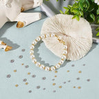 UNICRAFTALE 80pcs 3/4/5/6/8mm Stainless Steel Spacer Beads Metal Flower Shape Spacer Caps Half Round Bead Caps for Bracelet Jewelry Making - size: 3-6mm