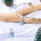 Charm for Bracelets and Necklaces, Heart Animals 925 Sterling Silver Bead Celestial Sun Moon Star Charms Jewelry Gift for Women Girls - color: Christmas Snowman Charm