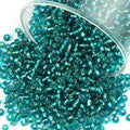 2100 Pcs Size 6/0 Glass Seed Beads, 4 mm Teal Small Mini Spacer Loose Pony Beads for Jewelry Making and DIY Crafts - color: Teal, size: Large