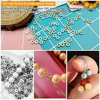 1000Pcs Flat Round Rondelle Spacer Beads for DIY Crafts,Gold Silver Disc Spacer Loose Beads for DIY Jewelry Making,Bracelet Necklace Earring Crafts - color: 1000pcs;Gold,Silver;Round