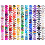 European Large Hole Spacer Charm Fairy Wands Rhinestone Craft Beads for DIY Bracelet Jewelry Making (11 Color 200 Pieces) - color: 11 Color 200 Pieces