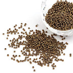 Craftdady 12/0 Metallic Tiny Round Glass Seed Beads 2mm Loose Pony Ball Spacer Beads DarkGoldenrod About 3300Pcs for Jewelry Making Hole: 0.3mm - color: Metallic DarkGoldenrod, 2mm