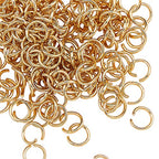 DanLingJewelry 200 pcs 304 Stainless Steel 23 Gauge Open Jump Rings 5mm for Jewelry Making Connectors Jewelry Finding Golden Color - color: 200 pcs - ф5mm δ 0.7mm - Golden
