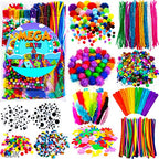 GoodyKing Arts and Crafts Supplies for Kids - 1170Pcs+ Craft Art Supply Kit for Toddlers Kids Craft Supplies & Materials Age 4 5 6 7 8 9 - Christmas D.I.Y. Crafting School Supplies - size: Large