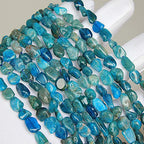 MJDCB Natural Irregular Shape Stone Beads 4-8mm Apatite Gemstone Energy Cured for Jewelry Making Bracelet Necklaces - color: Apatite