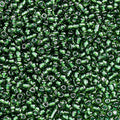 2000pcs Glass Seed Beads Bulk, 4mm 6/0 Mini Pony Spacer Small Individual Color Seed Beads for DIY Bracelet Necklaces Wrist Jewelry Making, Frosted Silver Green - color: Frosted Silver Green