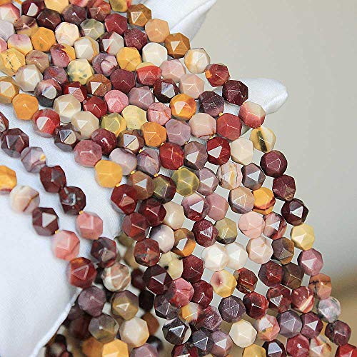 MJDCB Best Sellers Natural Stone Beads Faceted Polygon Moonkaite Jasper Crystal Energy Stone Healing Power for Jewelry Making(8mm) - color: Moonkaite Jasper