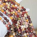 MJDCB Best Sellers Natural Stone Beads Faceted Polygon Moonkaite Jasper Crystal Energy Stone Healing Power for Jewelry Making(8mm) - color: Moonkaite Jasper