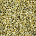 Miyuki Delica Seed Beads – Size 11/0 (1.6 mm), DB0412, Galvanized Yellow Dyed, 7.2 g, Approx. 1440 Beads, Made in Japan - color: DB0412 - Galvanized Yellow Dyed