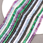 BONNY BOXX 150PCs Natural Amethyst Spacer Beads, Loose Semi Precious Flat Round Gemstone Heishi Disc Stone Beads for Beading Jewelry Making 4mm*2mm - color: Amethyst, size: 4MM*2MM