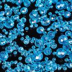 Song Xi 1250PCS 5 Different Lake Blue Crystal Beads for Jewelry Making, Rondelle Glass Beads for Bracelets Necklace, Earring and Making Supplies, Arts and Crafts, AB Color (3/4/6/8/10mm) - color: AB Lake Blue