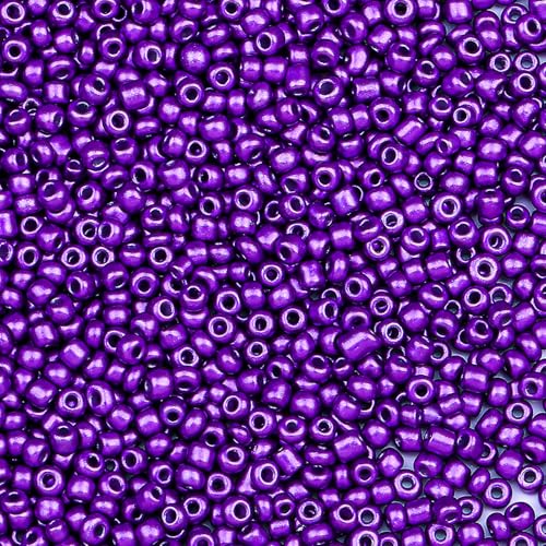 5000pcs Glass Seed Beads, 3mm 8/0 Small Individual Color Seed Beads Mini Pony Bulk for DIY Bracelet Necklaces Wrist Jewelry Making, Dark Purple - color: Dark Purple