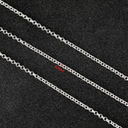 UMAOKANG 10 Meters Silver Chain for Jewelry Making Silver Plated Solid Brass Chains Bulk for Women Necklace Bracelet DIY Jewelry Supplies - color: Silver Rolo