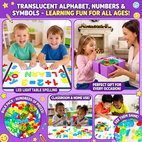 67 Pcs Plastic Practice Set Transparent Letters and Numbers Include Uppercase Letters Lowercase Letters and Numbers Colorful Plastic Letters and Numbers for Kids Counting and Spelling, Ages 3+ - style: 67PCS