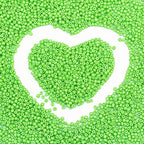 2mm Glass Seed Beads Bulk, Bright Green 12/0 Tiny Round Seed Bead, Small Mini Pony Craft Beads for Bracelet Necklace Wrist Jewelry Making Beading Weaving DIY Crafts Supplies - color: Bright Green