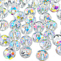 Highergo 500 Pieces DIY Glass Crystal Rondelle AB Glass Beads Faceted Rondelle Beads for Bracelets Necklace Pendants Jewelry Making DIY Craft Project Supplies (8 mm)
