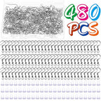 Cridoz Earring Hooks for Jewelry Making Supplies, 240pcs Hypoallergenic Stainless Steel Fish Hooks Kit With 240pcs Earring Backs - color: Silver