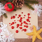 PH PandaHall 690pcs 6 Sizes Red Flat Back Pearl Cabochon Half Flatback Pearl Bead Gem Scrapbook Craft Beads for Christmas Crafts Shoes Wedding Dress DIY Phone Nail Making (4/5/6/8/10/12mm) - color: Red
