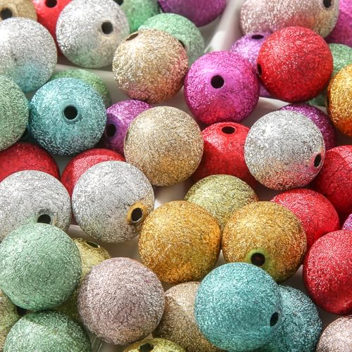 20mm Acrylic Beads 60pcs Color Fold Pearl Bead Chunky Bubblegum Beads for DIY Jewelry Making (fold Pearl) - color: uv pearl color