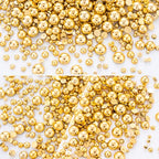 60g Gold Flatback Half Round Pearls Mixed Size 3-10mm Resin Craft Beads for Nail Art, Face Gems, DIY Jewelry Making - color: Gold, size: 60g