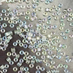 Transparent Colourful 2mm Seed Beads About 9800pcs/110Grams in Bag, 12/0 Glass Craft Beads for Earring Making Bracelet and Necklace （Transparent Colourful） - color: Transparent Colourful, size: 2mm